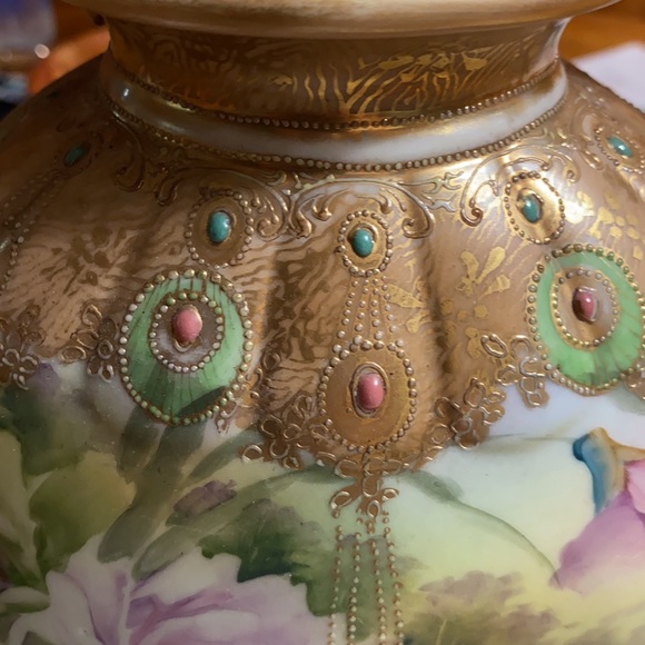 - Antique nippon moriage vase - Picture 3 of 7